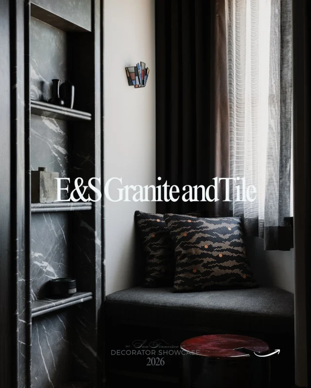 Three rooms, one iconic landmark. ✨

E&S is honored to be a featured installer for the 2026 SF Decorator Showcase at the historic 2315 Broadway. This year, we had the incredible opportunity to bring three distinct visions to life within this legendary Queen Anne Victorian.

Working with breathtaking stone and tile, our team focused on every fine detail to honor the craftsmanship of this Pacific Heights masterpiece.

✨ The Bedroom En Suite: A seamless, full-stone installation for Studio Alexander Design. E&S installed stunning stone by @davincimarble throughout the entire suite, including multiple wall shelves that elevate the room’s luxury.

✨ The Chapel: A showstopping fireplace and double-sided tile wall, designed by Aubrey Maxwell & Perez Construction, were installed by E&S—along with the warm kitchen bar that makes this space an all-in-one destination for hosting, dining, and relaxing.

✨ The Station Bathroom: High-end elegance featuring Breccia de Vendome honed marble slabs by @davincimarble, with tile throughout the washroom, creating a one-of-a-kind space.

We are so proud of the craftsmanship that went into every inch of these rooms! Best of all, the showcase supports the San Francisco University High School Financial Aid Program. 🎓

Come see the transformation for yourself from April 25th to May 25th! 🏛️

Design: @aubreymaxwelldesign @perezconstructionsf @studio_alexandersf 

Provider: @davincimarble 

#sfdecoratorshowcase #sanfranciso #design #stone #tile