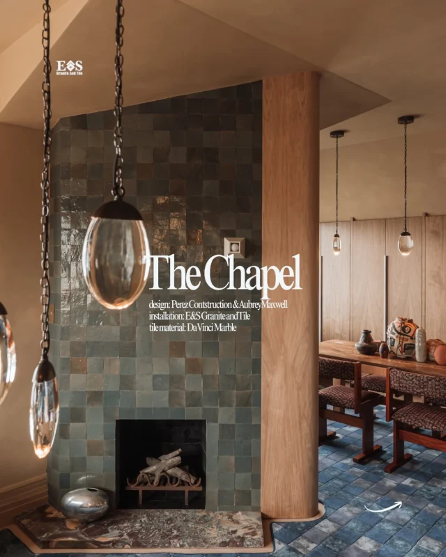 One of our uniquely installed fireplaces inside “The Chapel”.
•
“The Chapel, a sanctuary for gathering and reflection” designed by @aubreymaxwelldesign and @perezconstructionsf. 
•
In the heart of beautiful Queen Ann Victorian SF Decorator Showcase! @sfshowcase 
•
We are absolutely thrilled with the turnout of this sanctuary. 

Design: @perezconstructionsf @aubreymaxwelldesign 
Material: @davincimarble 
Photography: @viktoriya.studios 

#design #tile #installation #sfshowcase2026 #sfshowcase